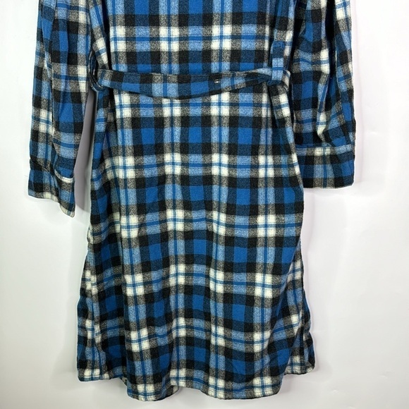 Vintage Wool Of The West Blue Belted Robe Size Medium - Picture 6 of 11